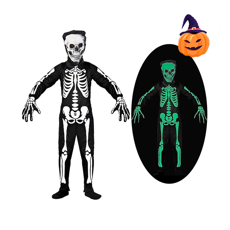 Disfraz de Esqueleto Brillante Para Niños - Image 2