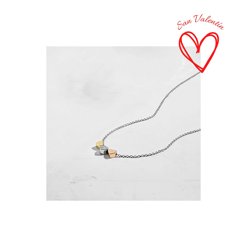 Collar De Cadena Con Colgante De Plata De Ley O Acero Inoxidable En Tono Plateado - Image 2