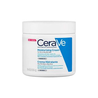 Cerave Crema Hidratante Diaria De Rostro Y Cuerpo Para Piel Seca 454Gr