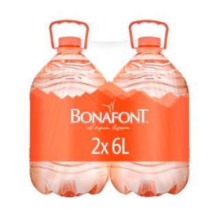 Agua Natural Bonafont 2 pzs de 6 l