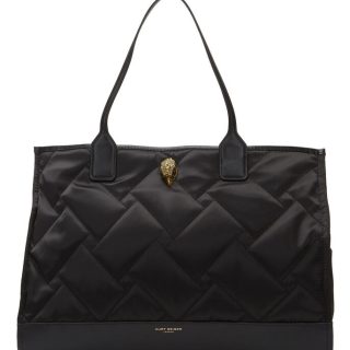 Bolso tote negro Recycled capitonado Kurt Geiger
