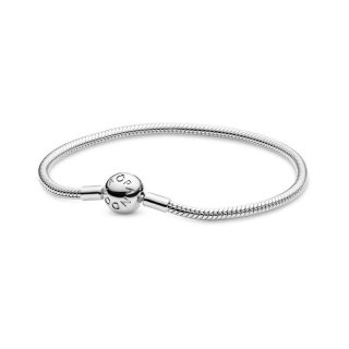Brazalete cadena de serpiente con cierre redondo Pandora Moments