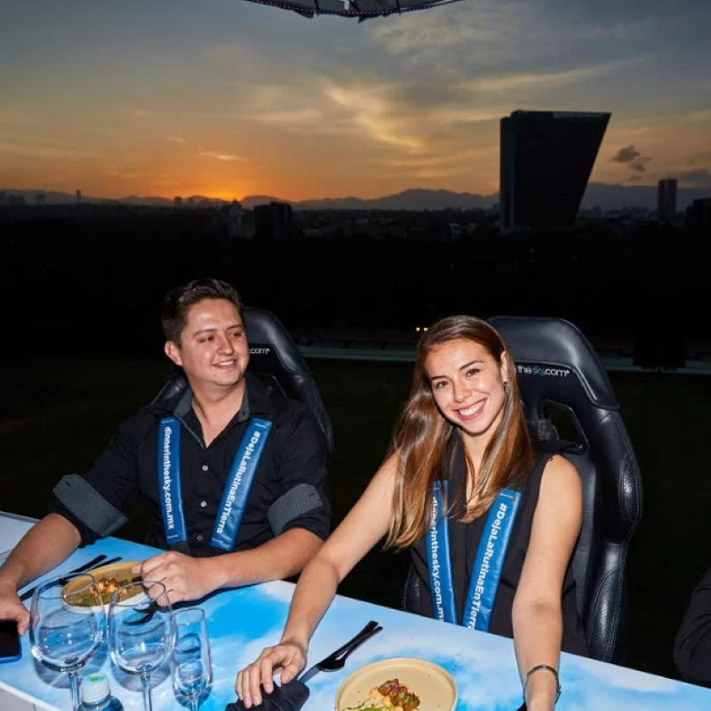 Dinner In the sky CDMX Cena - Image 3