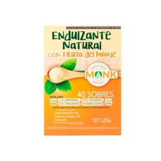 Endulzante de Fruta del Monje Monk Cajilla con 40 Sobres