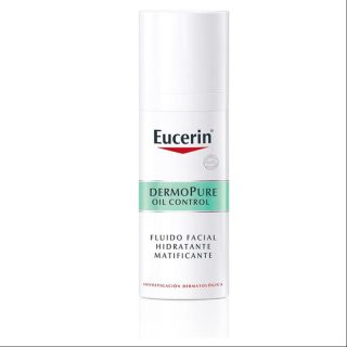 Eucerin Fluido Facial Hidratante Matificante para piel grasa, 50 ml