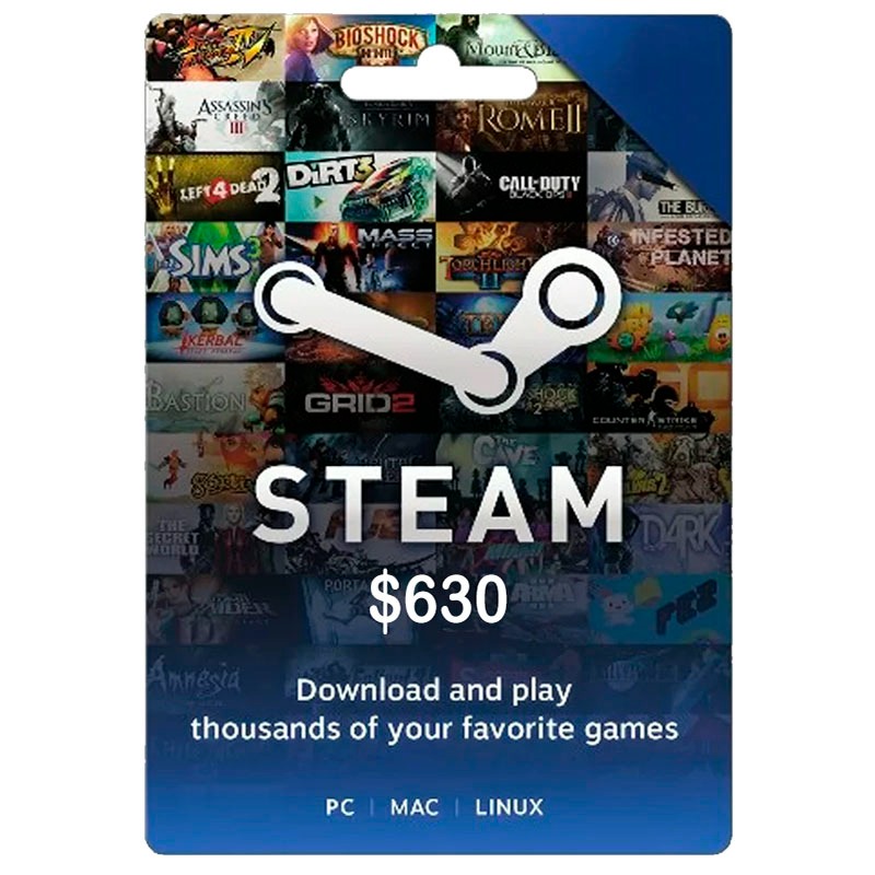 Gift Card Steam 630
