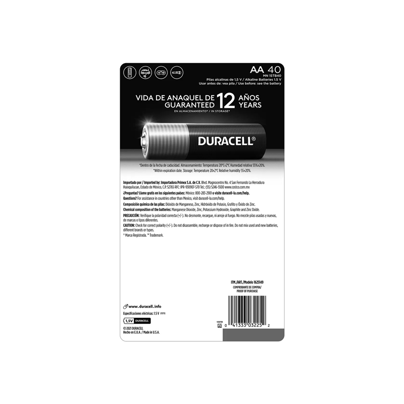 Duracell Pilas AA Power Boost de 40 piezas - Image 2