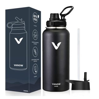 Termo de Acero Inoxidable con 2 Tapas