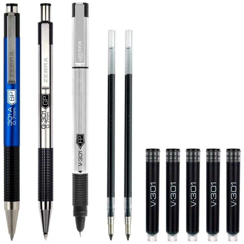 Set de Plumas Tinta Negra