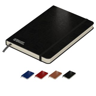 Libreta con Pasta Dura de Piel Vegana con Separador y Seguro