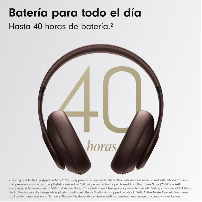Beats Studio Pro Audífonos Bluetooth inalámbricos con Cancelación de Ruido - Image 2