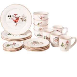 Christmas Vajilla de 20 piezas