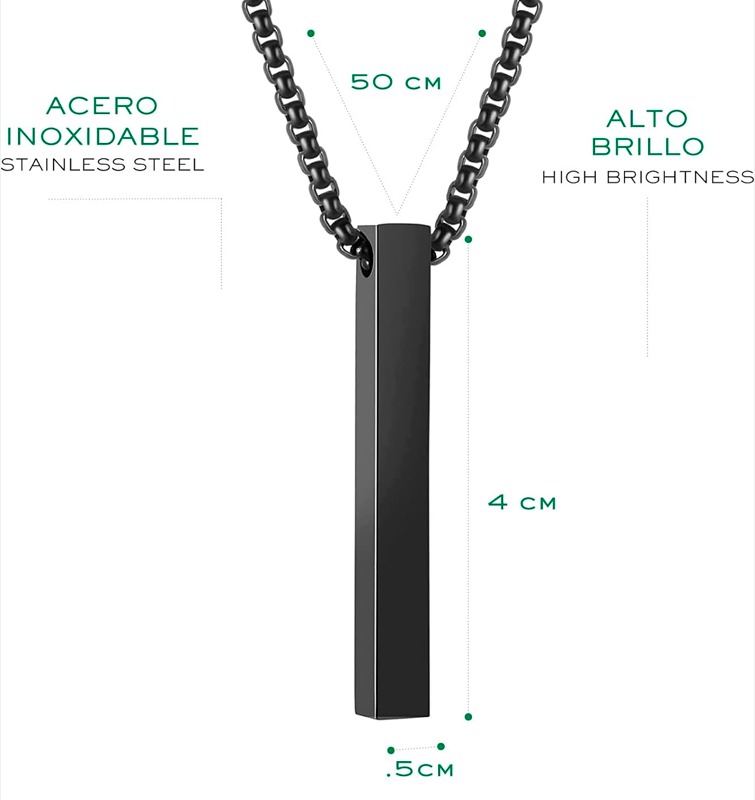 Collar Hombre con Pendulo - Image 2