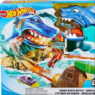 Hot Wheels Pista Batalla En Playa Tiburon Mattel