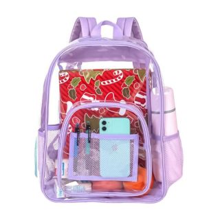 Mochila transparente Morada