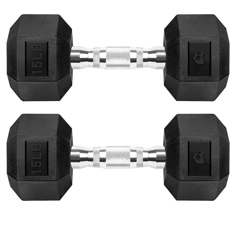 Par de Mancuernas Hexagonal de 25 Lbs