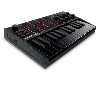 Controlador MIDI USB Akai de 25 Teclas con 8 Drum Pads