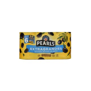 Aceitunas Negras Extra Grandes 6 Pzas De 170 G