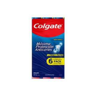 Colgate Crema Dental Protección Anticaries 6 Pzas De 160 Ml