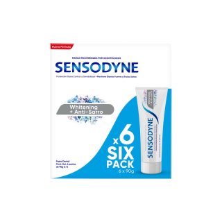 Sensodyne Whitening Anti Sarro 6 Pzas De 90 Gramos
