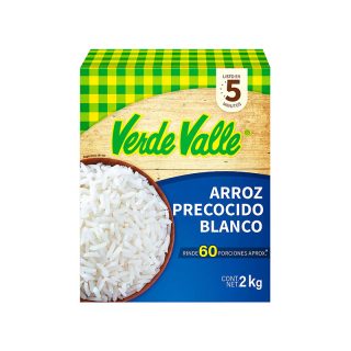 Verde Valle Arroz Precocido Blanco 2 Kg
