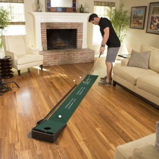 Alfombra Para Putting con Sistema de Retorno de Bolas