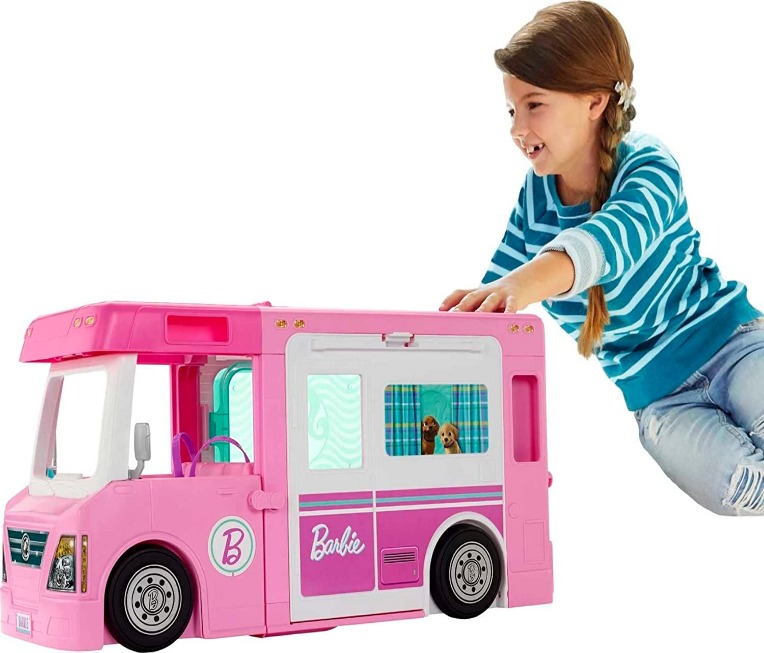 Barbie Estate, Cámper de los Sueños, Set de Juego para niñas de 3 años en adelante