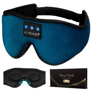 Máscara de ojos para dormir con auriculares Bluetooth