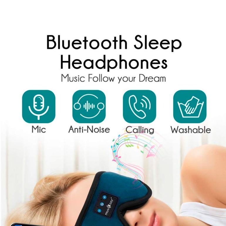 Máscara de ojos para dormir con auriculares Bluetooth - Image 2