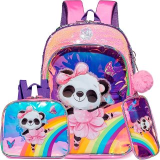 Mochila escolar para niñas Panda