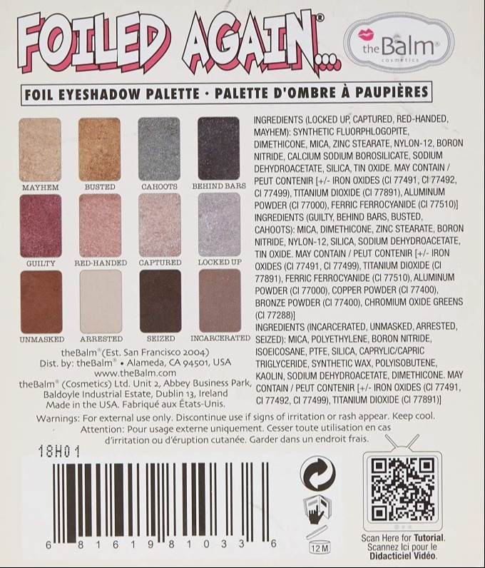 Paleta de Sombras The Balm Folied Again - Image 3