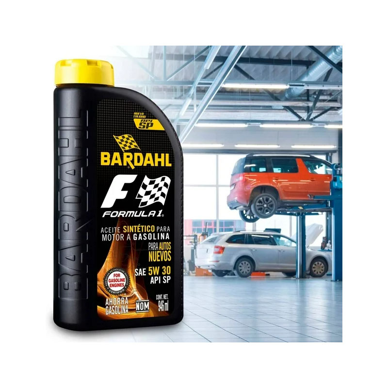 Aceite Sintético para Motor Bardahl Formula 1 SAE 5W 30 API SP 6 pzas de 946 ml - Image 2