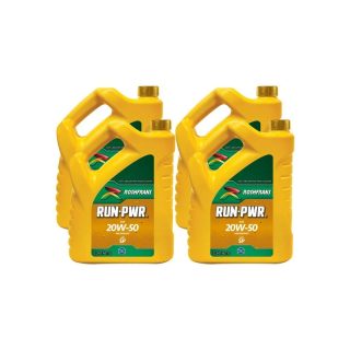 Aceite Lubricante para Motor Roshfrans Run Power Multigrado SAE 20W 50 API SP 4 pzas de 5 l