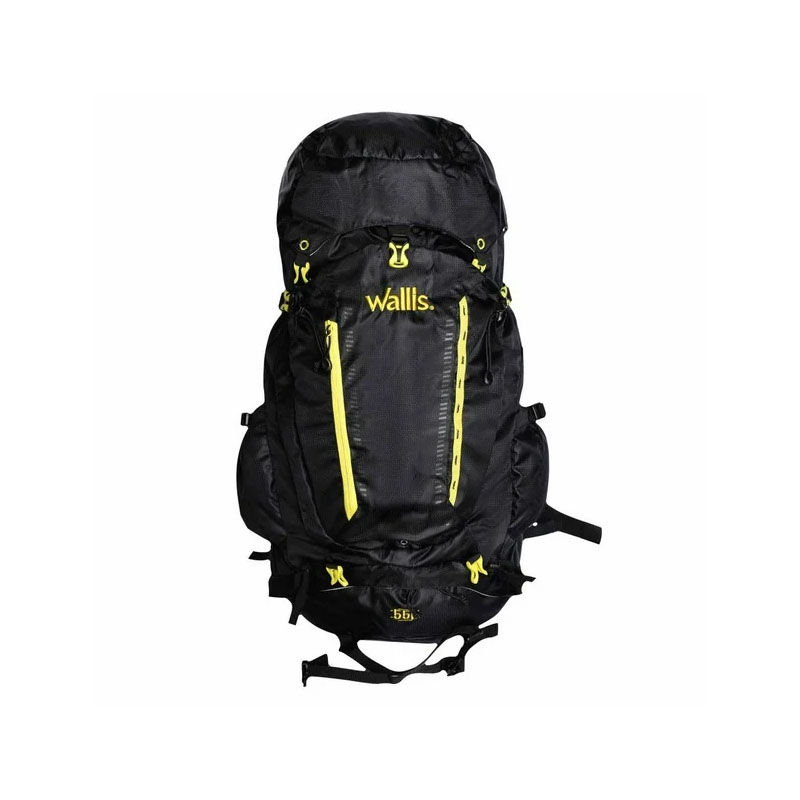 Mochila de Montaña Wallis Eiger 55 l Negra