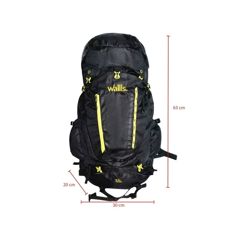 Mochila de Montaña Wallis Eiger 55 l Negra - Image 3