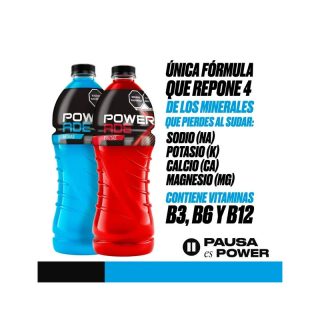 Bebida Isotónica Powerade 12 pzas de 1 L