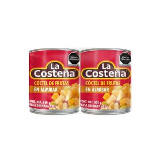 Coctel de Frutas en Almíbar La Costeña 2 pzas de 850g