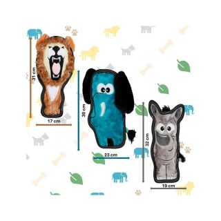 Pack Juguetes para Mascota Outward Hound Zoológico 3 pzas