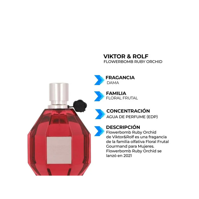 Eau de Parfum Viktor y Rolf Flowerbomb Ruby Orchid para Dama 150 ml - Image 2