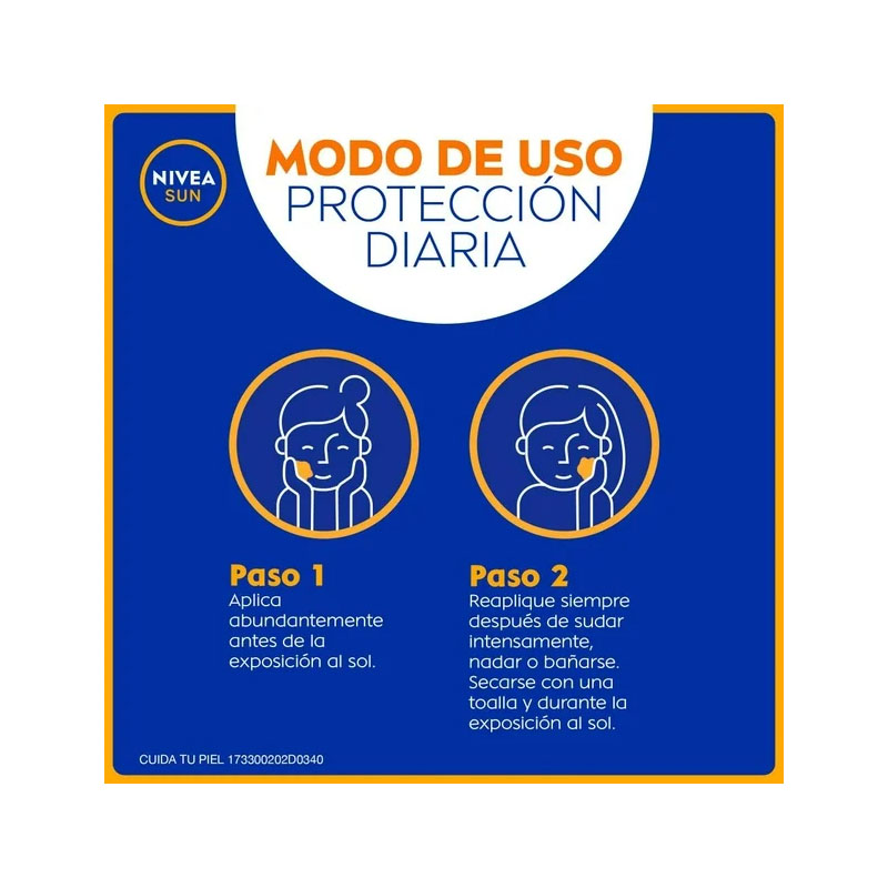 Protector Solar Facial Nivea Sun Control de Brillo Efecto Mate FPS50 2 pzas de 50 ml - Image 3