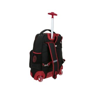 Mochila Con Ruedas y Luces Led Chenson Miles Morales Negro & Rojo