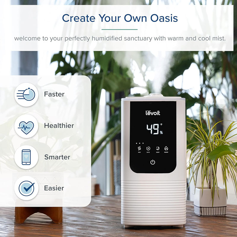Levoit Humidificadores Warm & Cool Mist Para Dormitorio Top Fill - Image 2