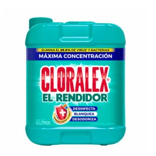 Blanqueador Líquido Cloralex El Rendidor 10 l