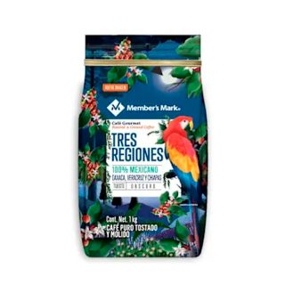 Café Tostado y Molido Members Mark 3 Regiones 1 kg