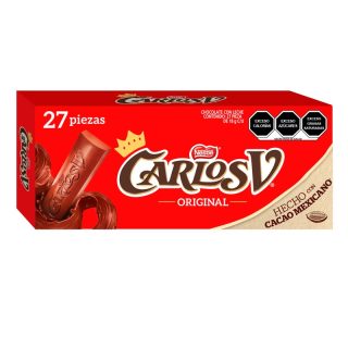 Chocolate Carlos V Nestlé 27 pzas de 18 g