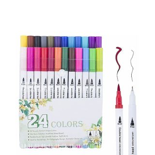 Marcadores de Doble Punta 24 Colores