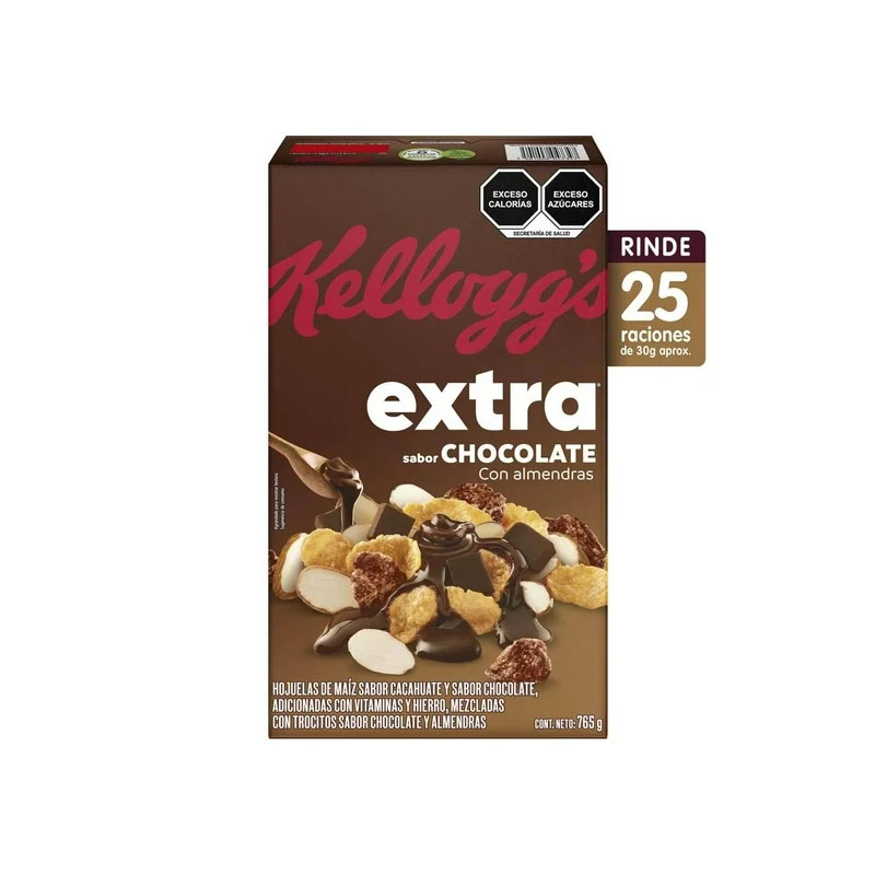 Cereal Extra Kelloggs Sabor Chocolate con Almendras 765 g