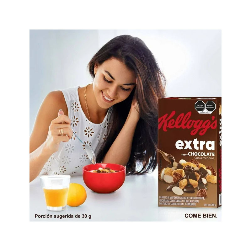 Cereal Extra Kelloggs Sabor Chocolate con Almendras 765 g - Image 3