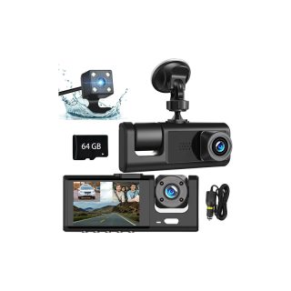 Dash Cam Para Auto 1080P con tarjeta SD de 64 GB
