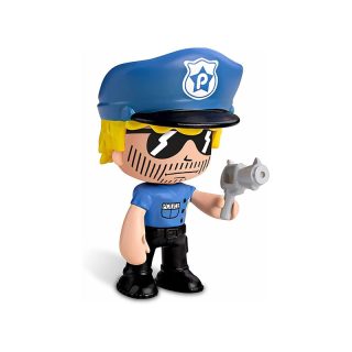 Figura Pinypon policía vehículo de acción